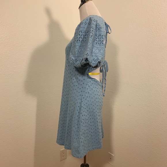 NWOT Free People Apricot Rose Mini Dress - Size Med - MSRP: $138 - Picture 4 of 11